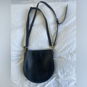 Madewell black leather purse